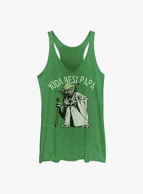 Star Wars Yoda Best Papa Girls Tank