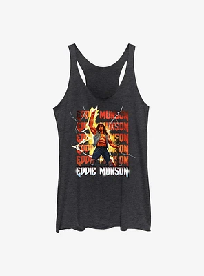 Stranger Things Eddie Munson Thunder Girls Tank Top