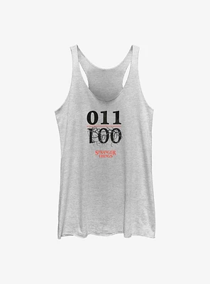 Stranger Things Subjects Eleven & One Girls Tank