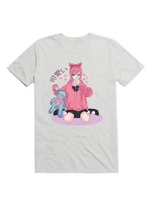 Kawaii Girl Teddy Bear T-Shirt