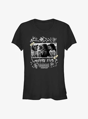 Stranger Things Hellfire Club Scrapbook Girls T-Shirt