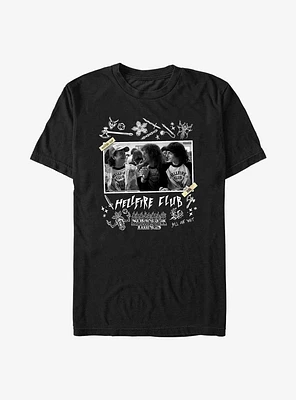 Stranger Things Hellfire Club Scrapbook T-Shirt