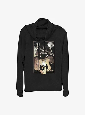 Star Wars Raw Battle Cowl Neck Long-Sleeve Top
