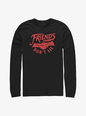 Stranger Things Friends Don't Lie Long-Sleeve T-Shirt