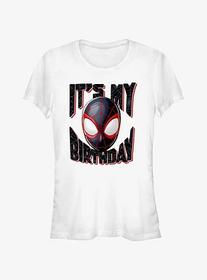 Marvel Miles Morales It's My Birthday Girls T-Shirt