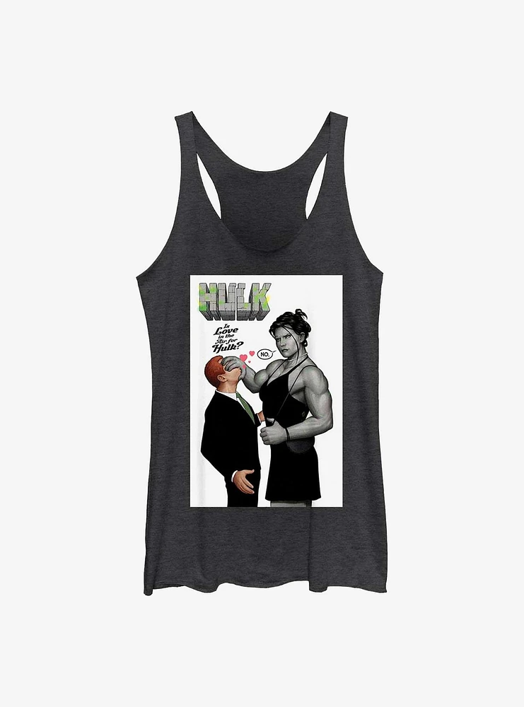 Marvel She Hulk Is Love The Air Raw Edge Girls Tank