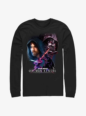 Star Wars Obi-Wan Big Face Off Long-SLeeve T-Shirt