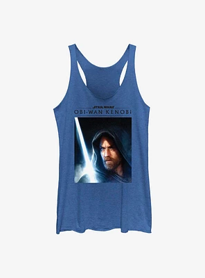 Star Wars Obi-Wan Close Up Obi Girls Raw Edge Tank