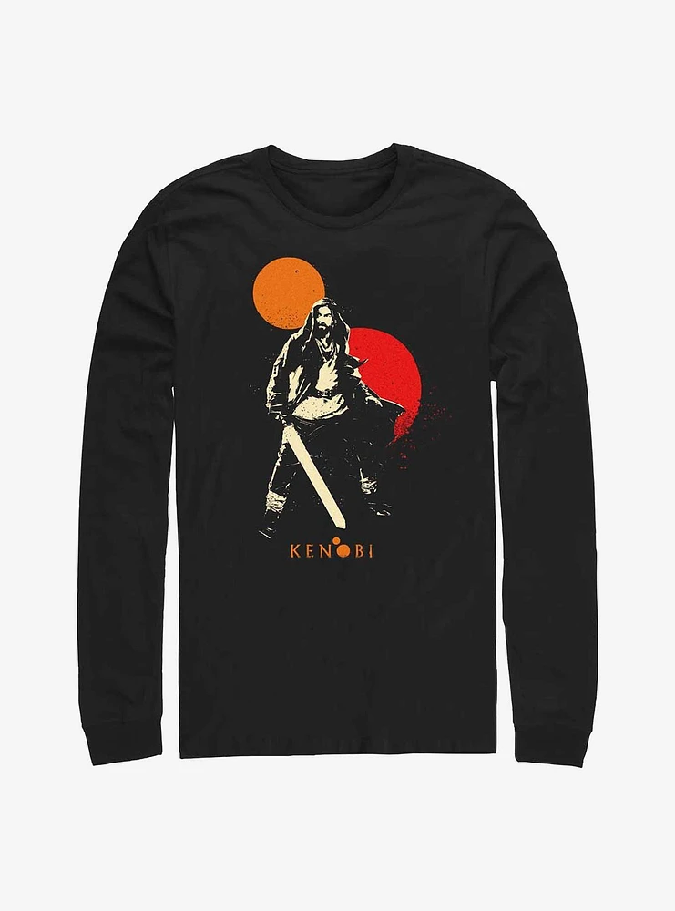 Star Wars Obi-Wan Double Suns Hero Long-SLeeve T-Shirt