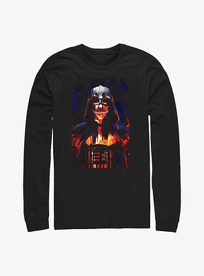Star Wars Obi-Wan Vader Paint Long-SLeeve T-Shirt