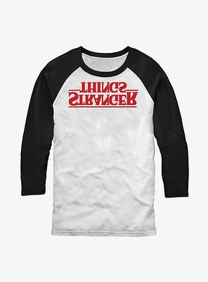 Stranger Things Upside Down Logo Raglan T-Shirt