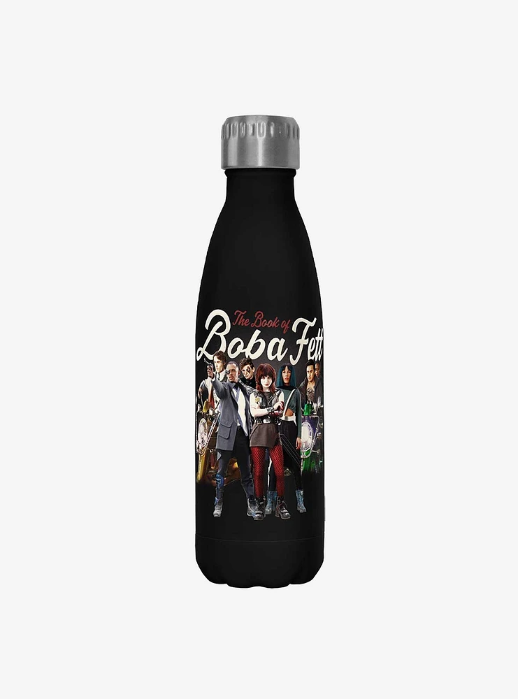 Star Wars The Book of Boba Fett Support Plan Black Stainless Steel Water Bottle