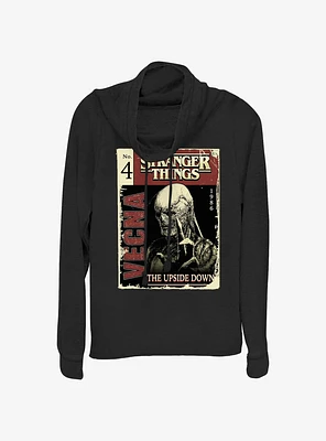Stranger Things Vecna Pulp Comic Cowl Neck Long-Sleeve Top
