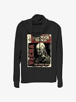 Stranger Things Vecna Pulp Comic Cowl Neck Long-Sleeve Top