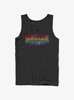 Stranger Things Rainbow Logo Tank