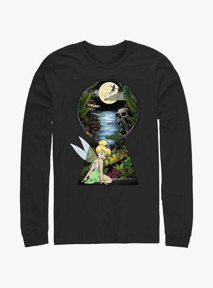 Disney Tinker Bell Keyhole To Neverland Long Sleeve T-Shirt