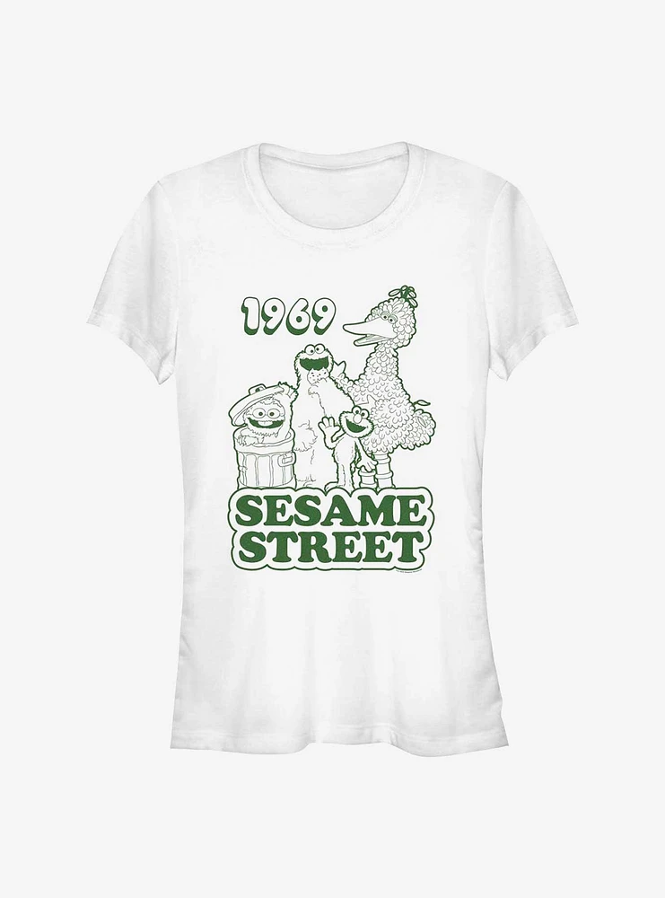 Sesame Street 1969 Group Girls T-Shirt