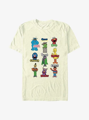 Sesame Street Characters T-Shirt