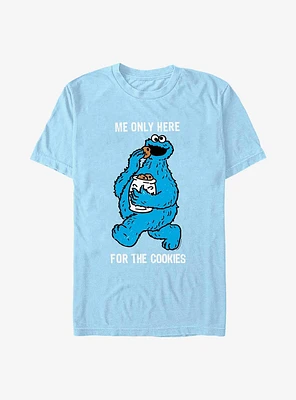 Sesame Street Cookie Monster Only Here For Cookies T-Shirt
