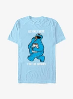 Sesame Street Cookie Monster Only Here For Cookies T-Shirt