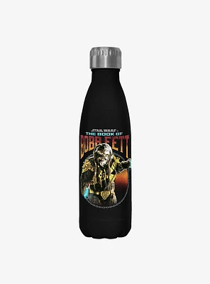 Star Wars The Book of Boba Fett Stay The Course Black Stainless Steel Water Bottle