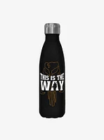Star Wars The Mandalorian Way Black Stainless Steel Water Bottle