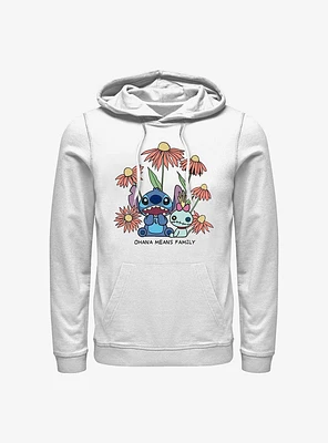 Disney Lilo & Stitch Chibi Floral Hoodie