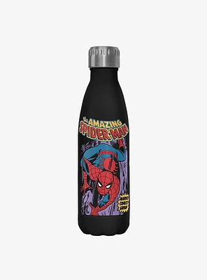 Marvel Spider-Man Spidey Cover Stainless Steel Water Bottle