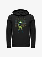 Marvel She Hulk Stacked Block Logo Hoodie
