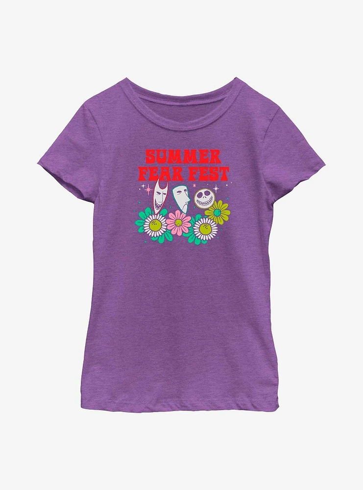Disney The Nightmare Before Christmas Lock, Shock And Barrel Summer Fest Youth Girls T-Shirt