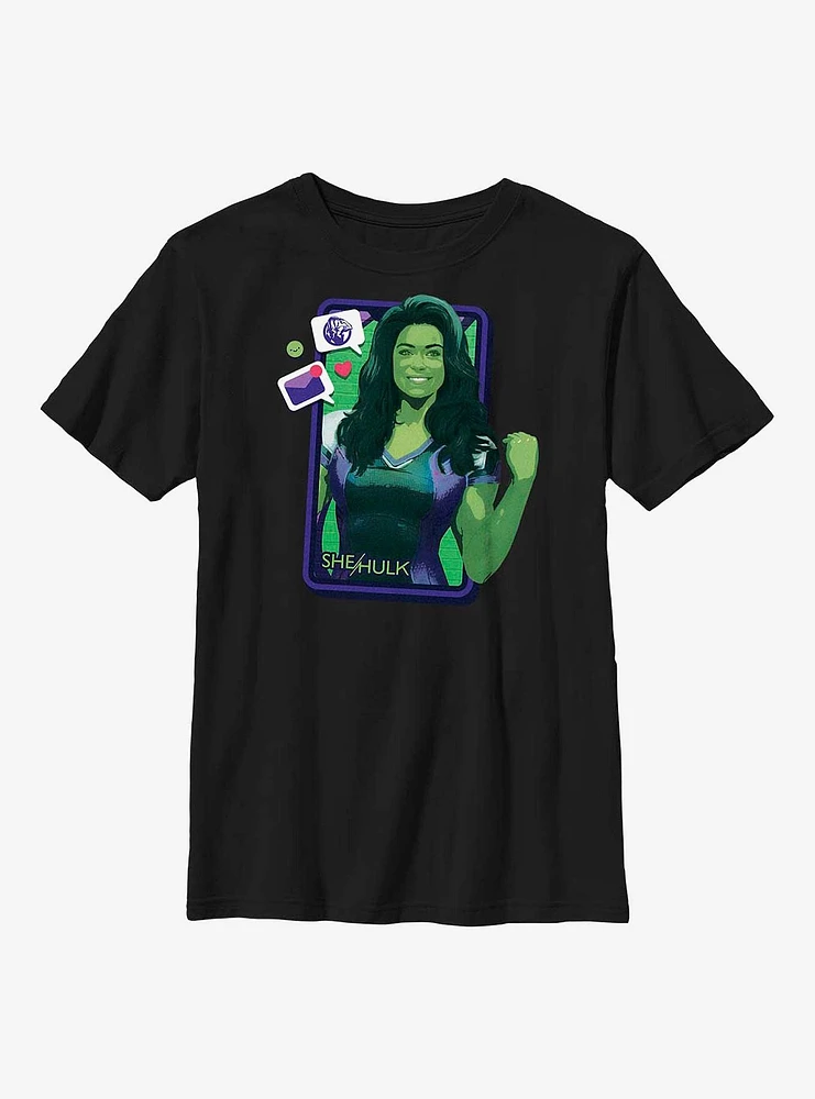 Marvel She-Hulk Phone Screen Youth T-Shirt