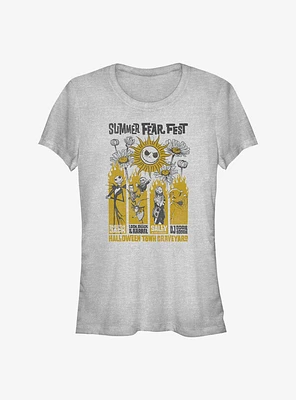 Disney The Nightmare Before Christmas Summer Fear Fest Poster Girls T-Shirt