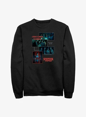 Stranger Things Hawkins War Collage Sweatshirt