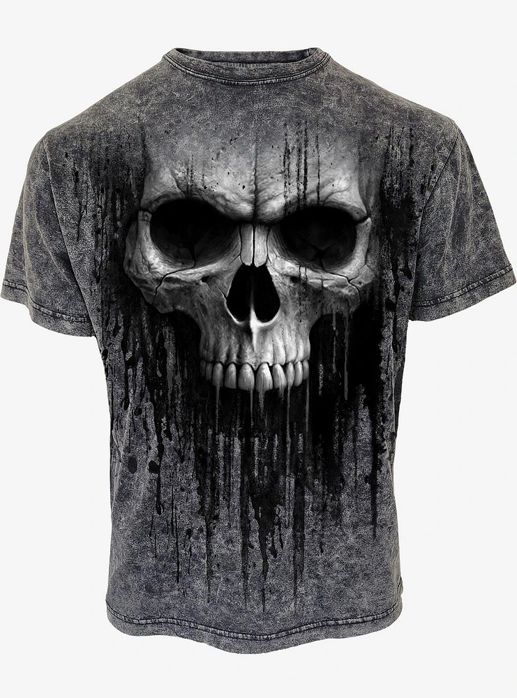Acid Skull Acid Wash T-Shirt