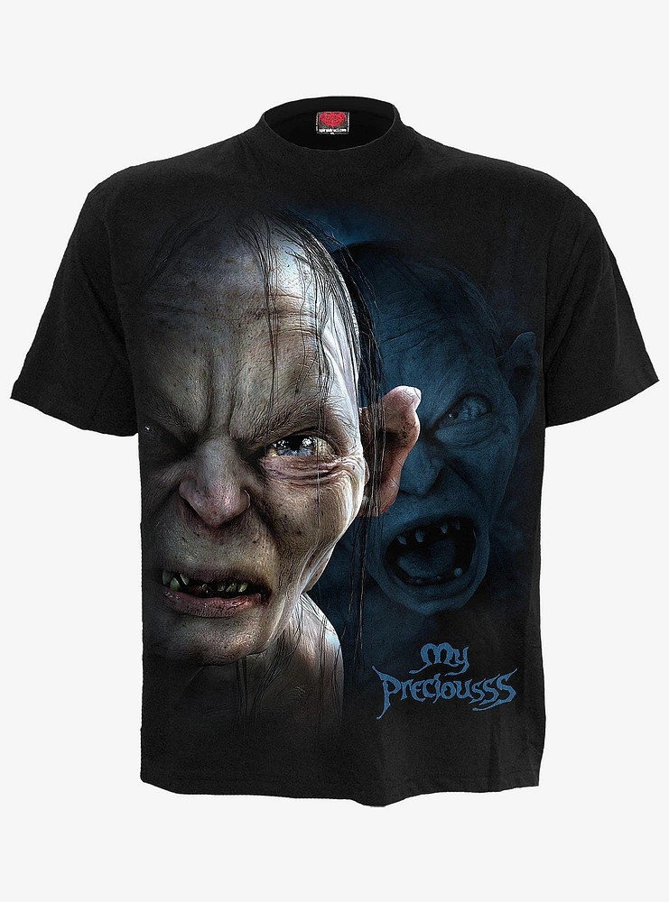 The Lord Of Rings Gollum My Preciousss Black T-Shirt