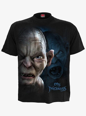 The Lord Of Rings Gollum My Preciousss Black T-Shirt