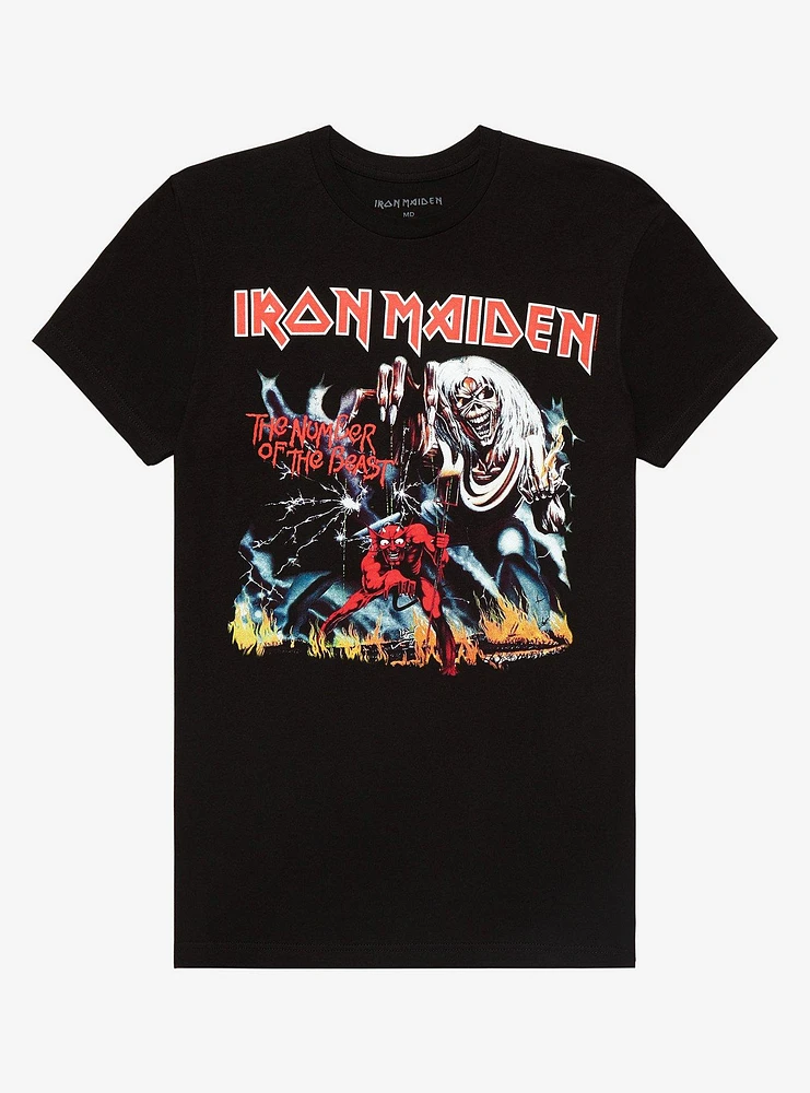 Iron Maiden The Number Of Beast Lyrics T-Shirt
