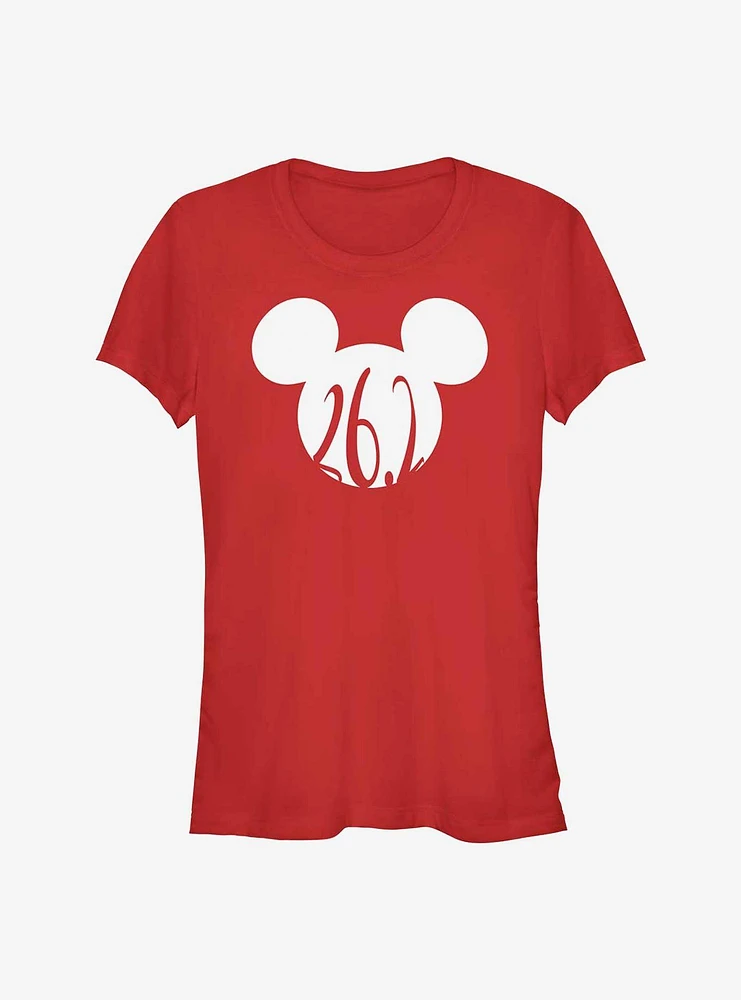 Disney Mickey Mouse 26.2 Marathon Ears Girls T-Shirt