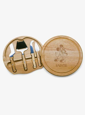 Disney Mickey Mouse NFL NO Saints Circo Cheese Cutting Board & Tools Set