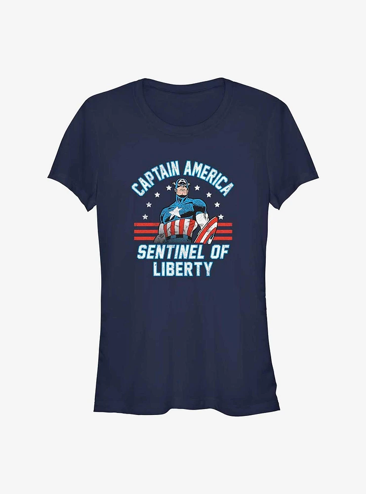 Marvel Captain America Sentinel of Liberty Girls T-Shirt