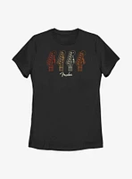 Fender Fall Colored Stocks Womens T-Shirt