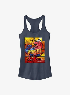 Marvel Spider-Man Spider-Rex Comic Cover Girls Tank