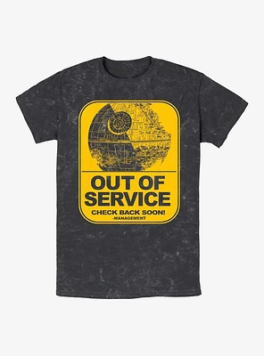 Star Wars Death II Out Of Service Mineral Wash T-Shirt