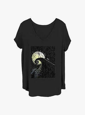 Disney The Nightmare Before Christmas Spiral Hill Girls T-Shirt Plus