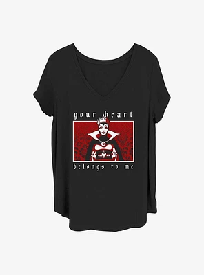 Disney Villains Evil Queen Heart Girls T-Shirt Plus