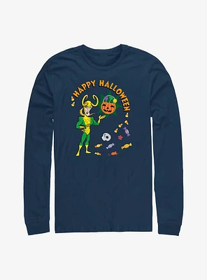 Marvel Loki Happy Halloween Long-Sleeve T-Shirt