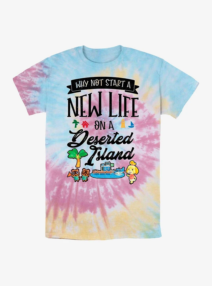 Nintendo Animal Crossing Start Anew Tie Dye T-Shirt