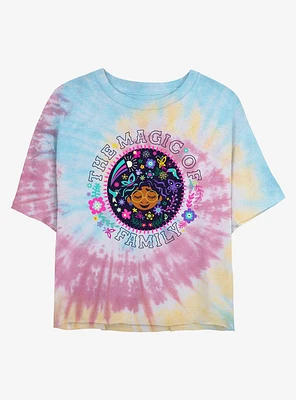 Disney Encanto Magic of Family Tie Dye Crop Girls T-Shirt