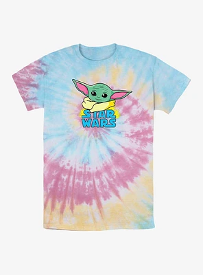 Star Wars The Mandalorian The Child Logo Tie Dye T-Shirt