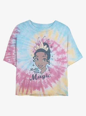 Disney the Princess and Frog Tiana Make Magic Tie Dye Crop Girls T-Shirt